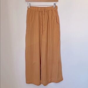 Rachel Pally 100% Rayon Striped Wide Leg Pull-On Pant Medium